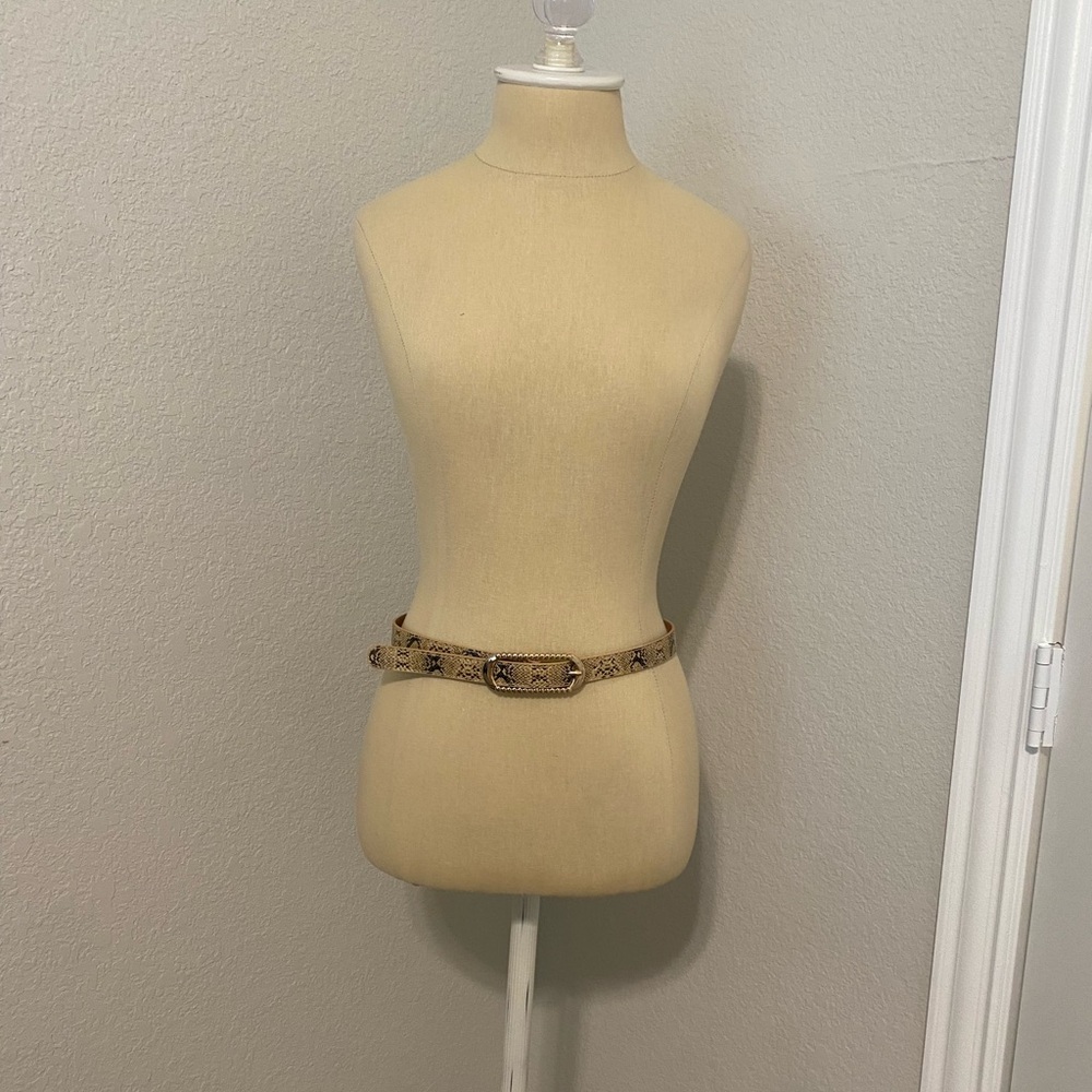 Snake printed belt